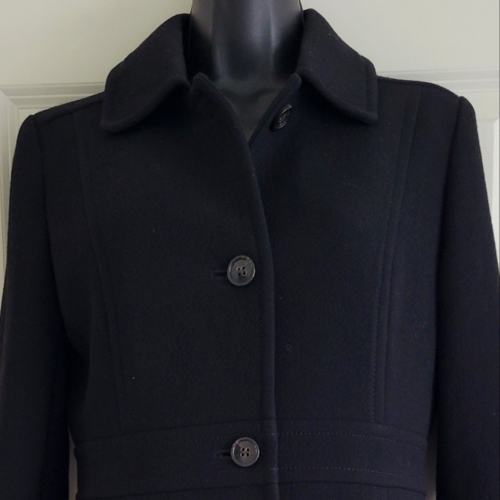 J crew Pea Coat 4 black